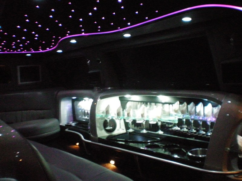 Seating with bar lights and ceiling lights