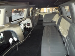 inside of limo